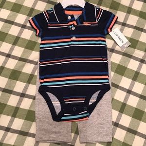 NWT Carter’s Onesie shirt and pant set